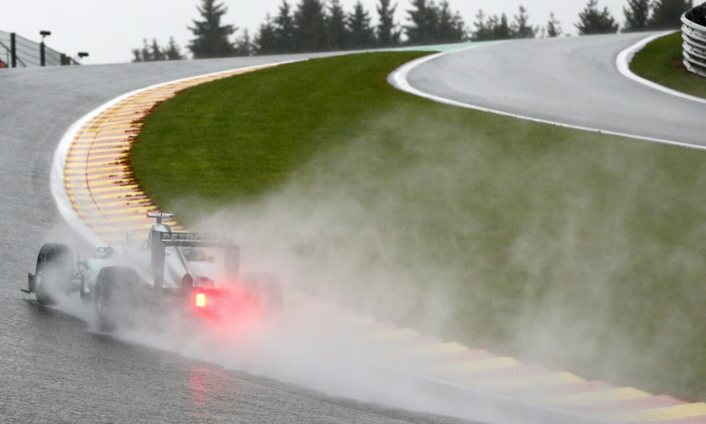 Mercedes Formula One driver Michael Schumacher of Germany drives during the second practice session of the Belgian F1 Grand Prix in Spa Francorchamps August 31, 2012.   REUTERS/Francois Lenoir (BELGIUM - Tags: SPORT MOTORSPORT F1)